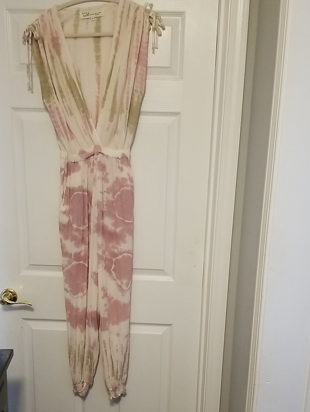 Savannah Pink & Cream Tie-Dye Jumpsuit
